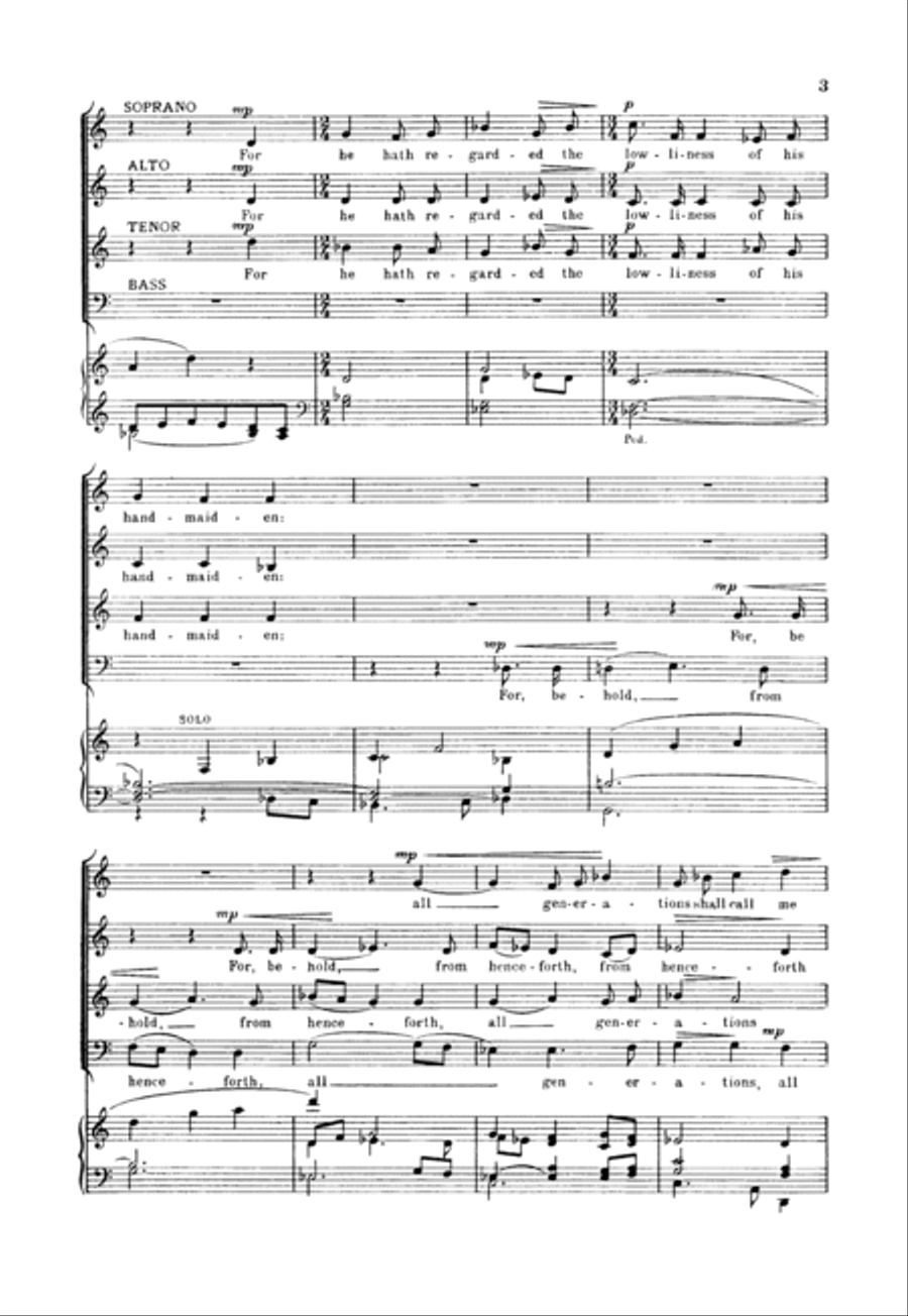 Evening Service in G Evening Service in G 4-Part scores gallery preview page 3