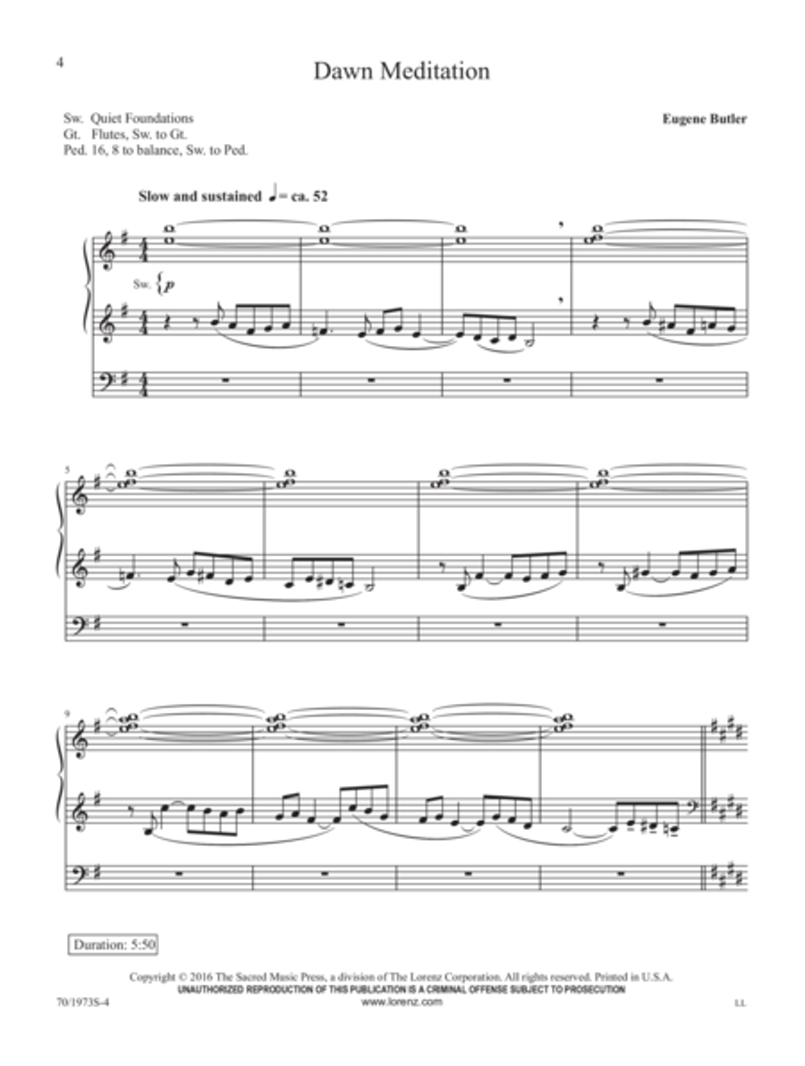 A Eugene Butler Organ Treasury Organ Solo scores gallery preview page 2