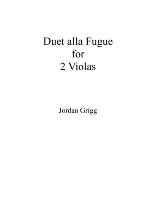 Book cover for Duet alla Fugue for Two Violas