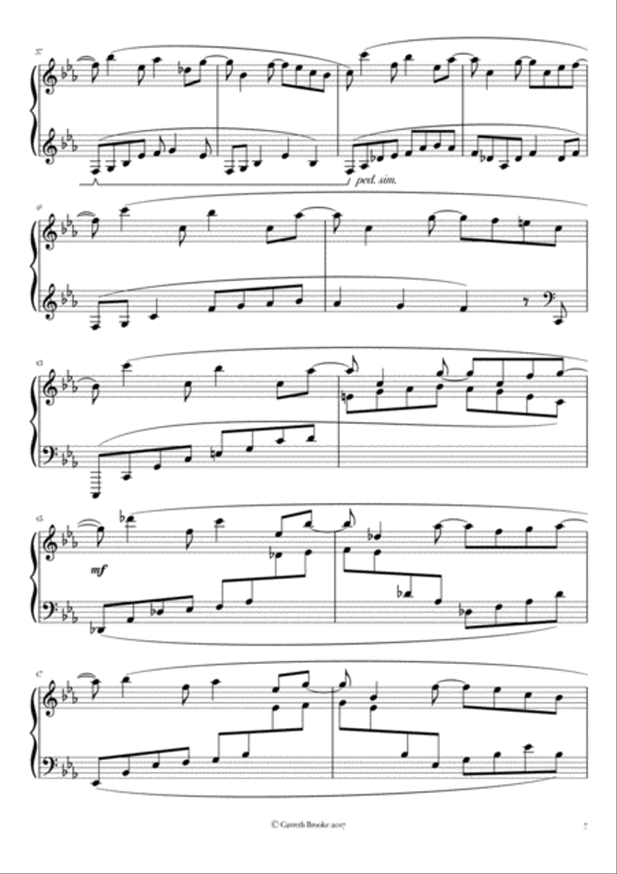 Flakes Unwatched And Improvised Piano Solo scores gallery preview page 4