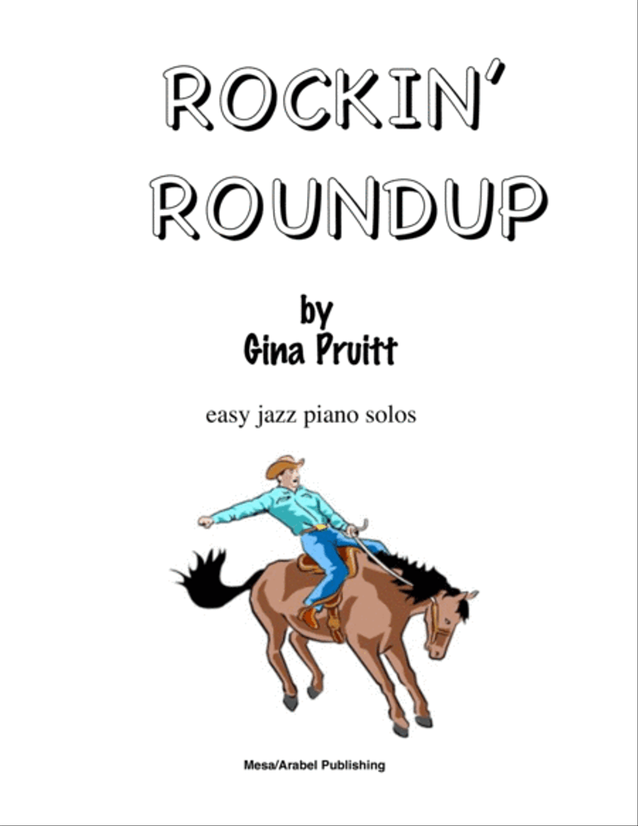 Rockin' Roundup-easy jazz piano solos Piano Solo scores gallery preview page 1