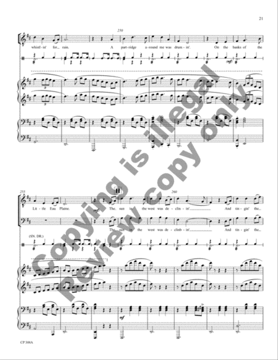 American Folk Song Suite (Full Score) Choir scores gallery preview page 27