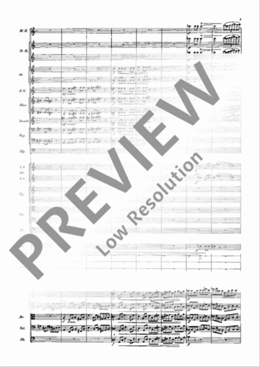 Symphony in E flat Major Orchestra scores gallery preview page 8