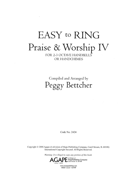 Easy To Ring Praise & Worship IV