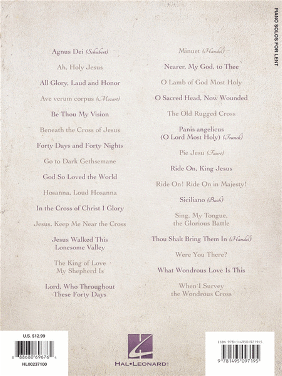 Piano Solos for Lent Piano Solo scores gallery preview page 6
