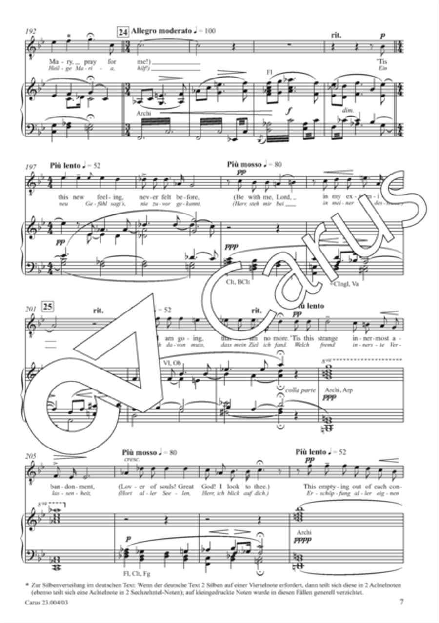 The Dream of Gerontius Divisi scores gallery preview page 14