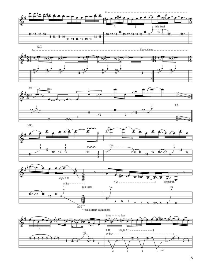 The Attitude Song Acoustic Guitar scores gallery preview page 5