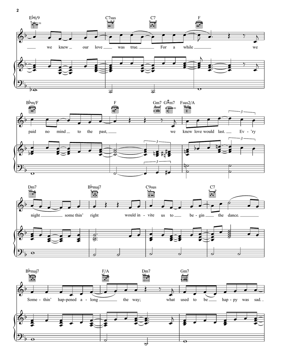 After The Love Has Gone Piano, Vocal, Guitar scores gallery preview page 2