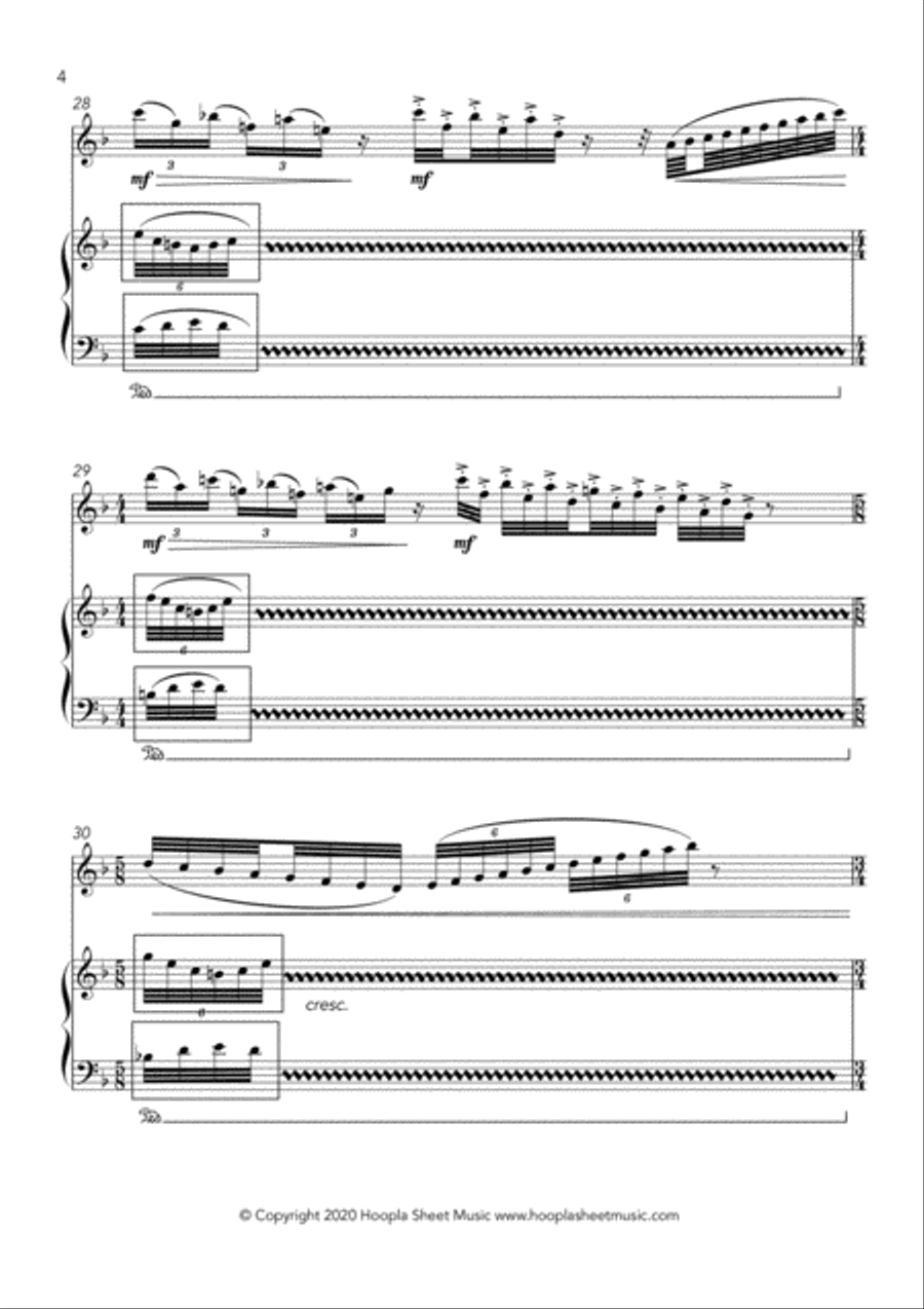Silent Night Fantasy Silent Night Fantasy Flute Solo scores gallery preview page 4