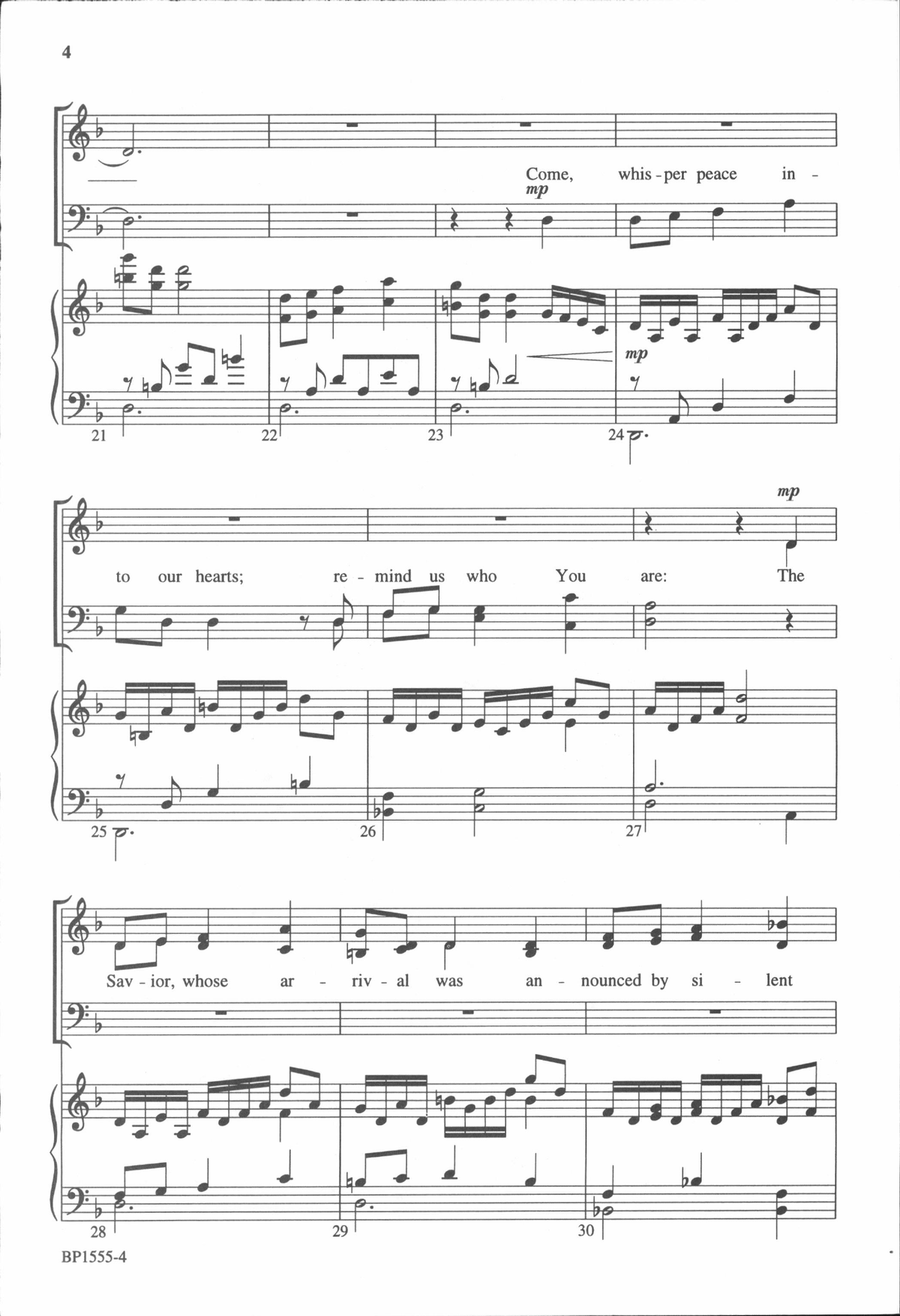 A Christmas Prayer A Christmas Prayer 4-Part scores gallery preview page 4