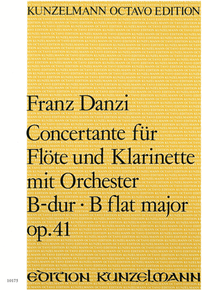 Book cover for Concertante for flute and clarinet Op. 41