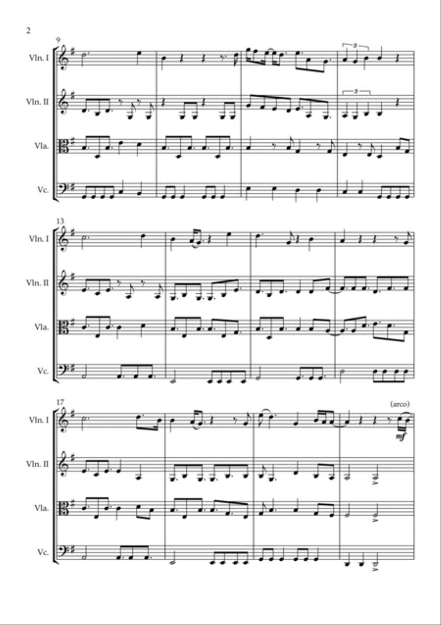 Sweet Creature Sweet Creature String Quartet scores gallery preview page 2