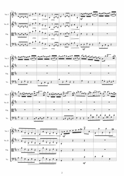 Vivaldi - Concerto No.11 in D major Op.4 RV 204 for String Quartet image number null