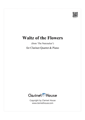 Book cover for Waltz of the Flowers from ‘The Nutcracker’ for Clarinet Quartet & Piano