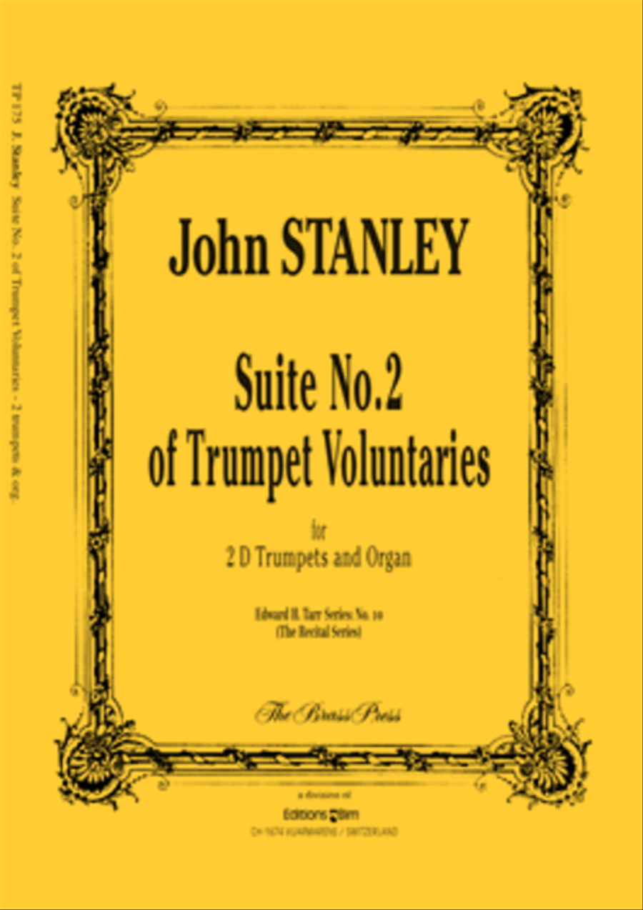 Book cover for Suite N° 2 of Trumpet Voluntaries in D