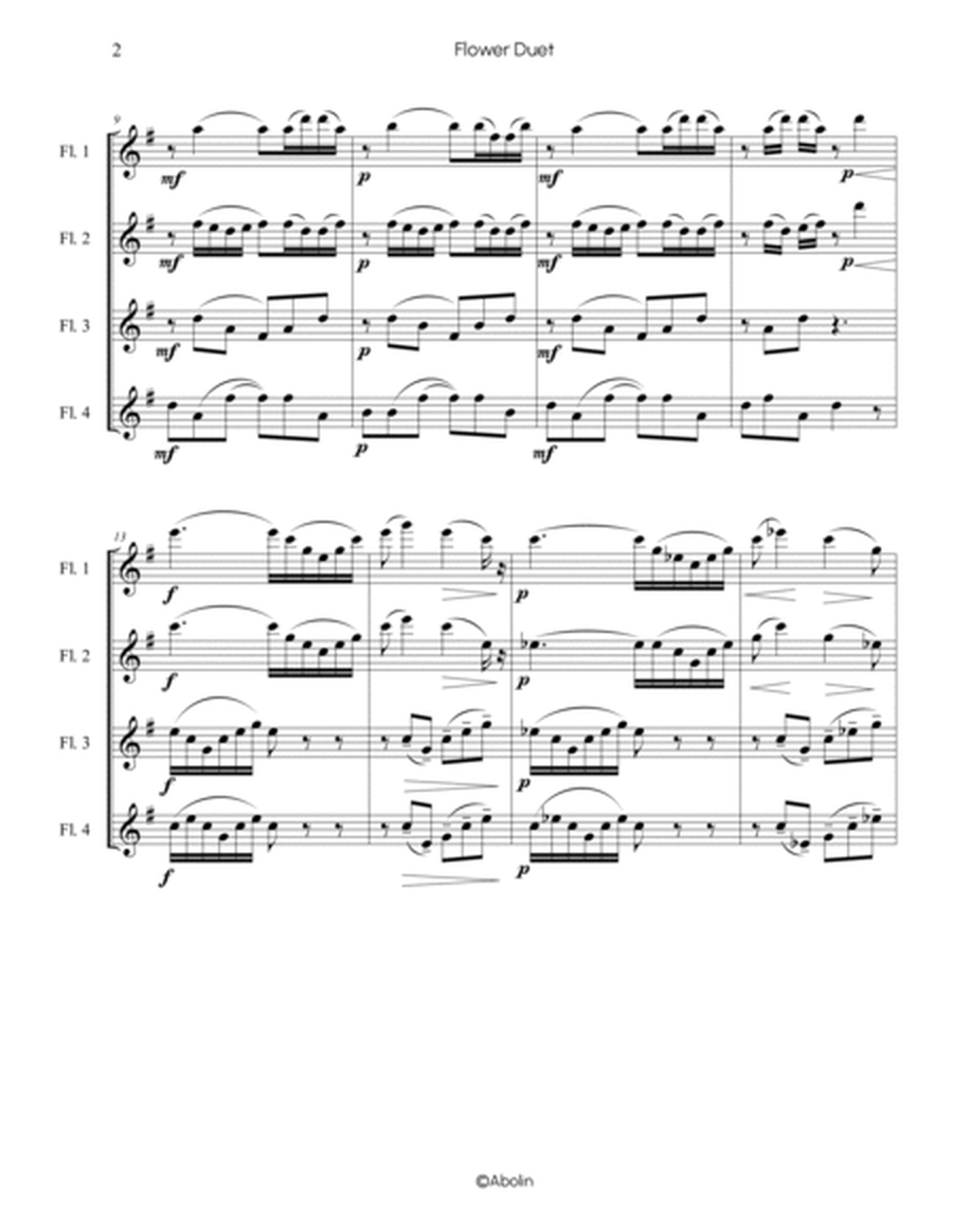 Delibes: Flower Duet from "Lakmé" - Flute Choir (Flute Quartet) image number null