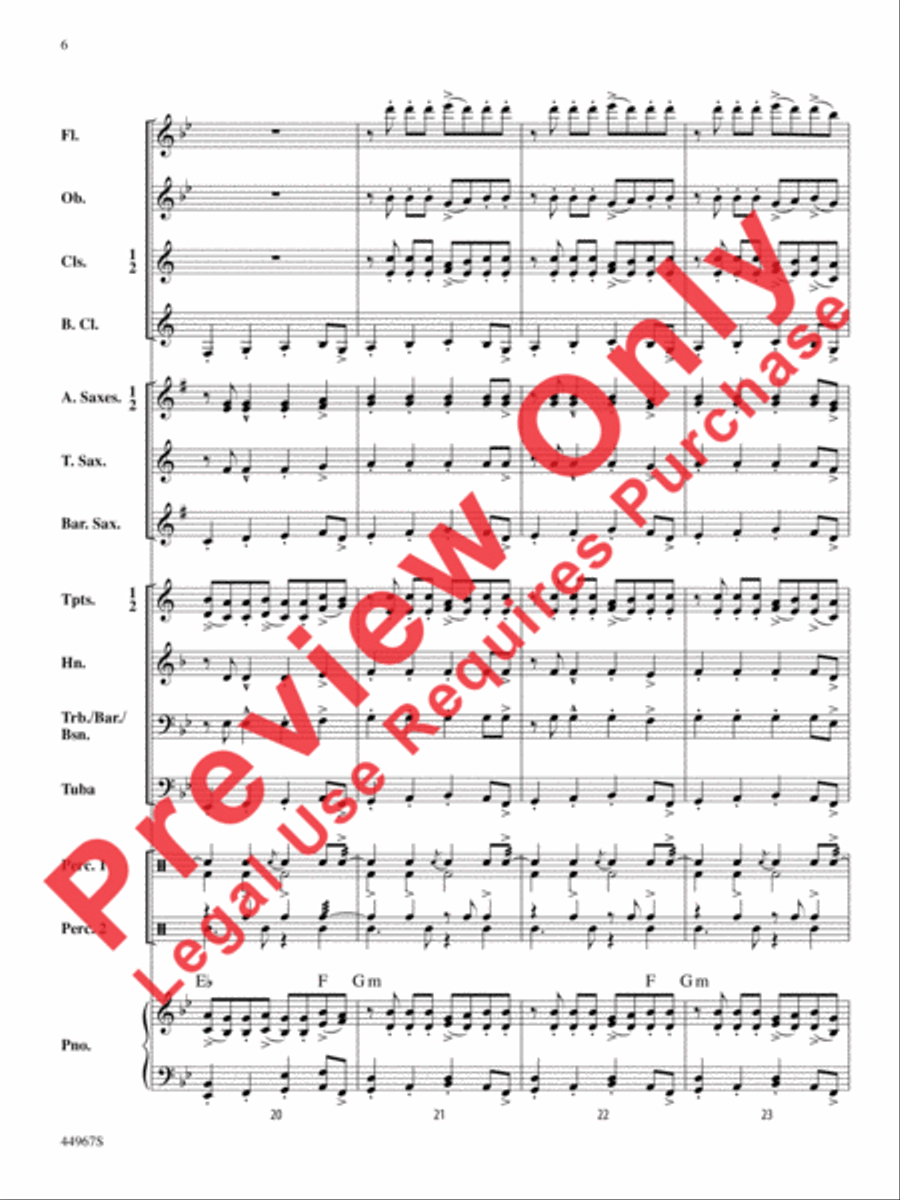 Tango Argentina Concert Band scores gallery preview page 23