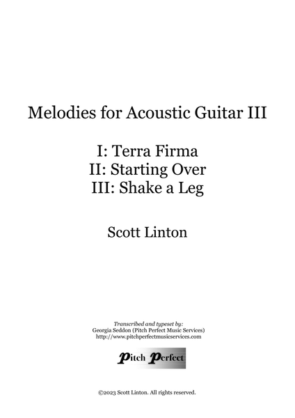 Melodies for Acoustic Guitar III - by Scott Linton image number null