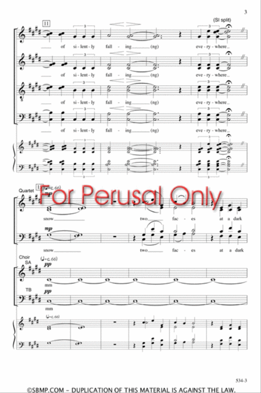 winter - SATB divisi Octavo Divisi scores gallery preview page 3