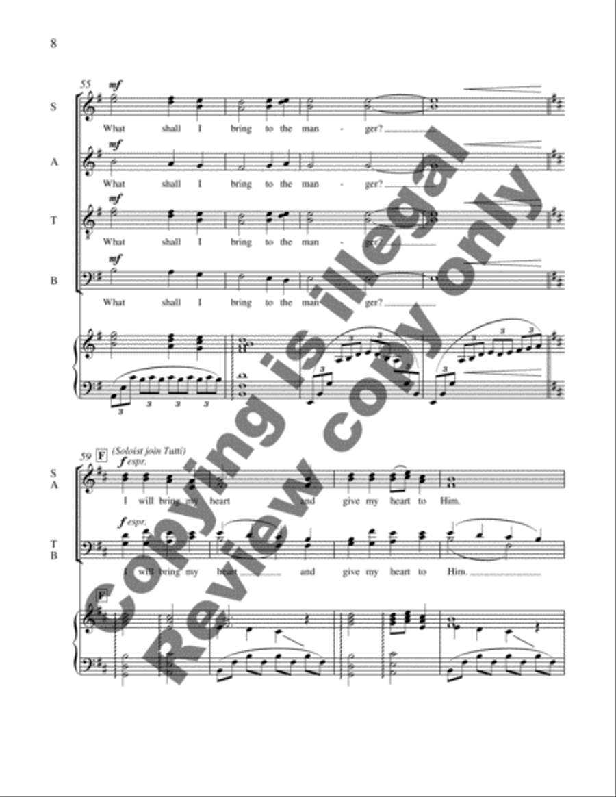 Shepherd's Song at Christmas Divisi scores gallery preview page 6