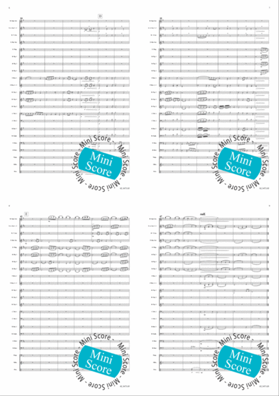 A German Carol A German Carol Fanfare Band scores gallery preview page 4