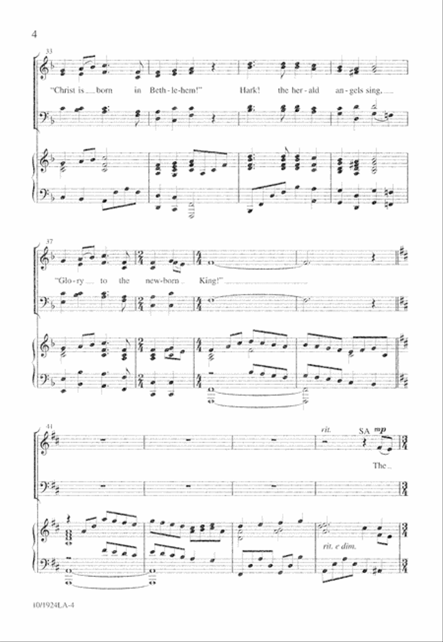 Songs of the Angels 4-Part scores gallery preview page 4