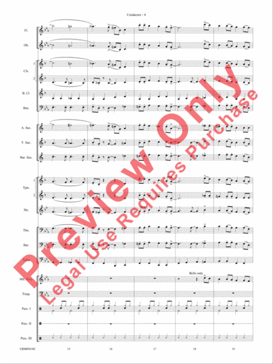Let It Snow! / Winter Wonderland Concert Band scores gallery preview page 6