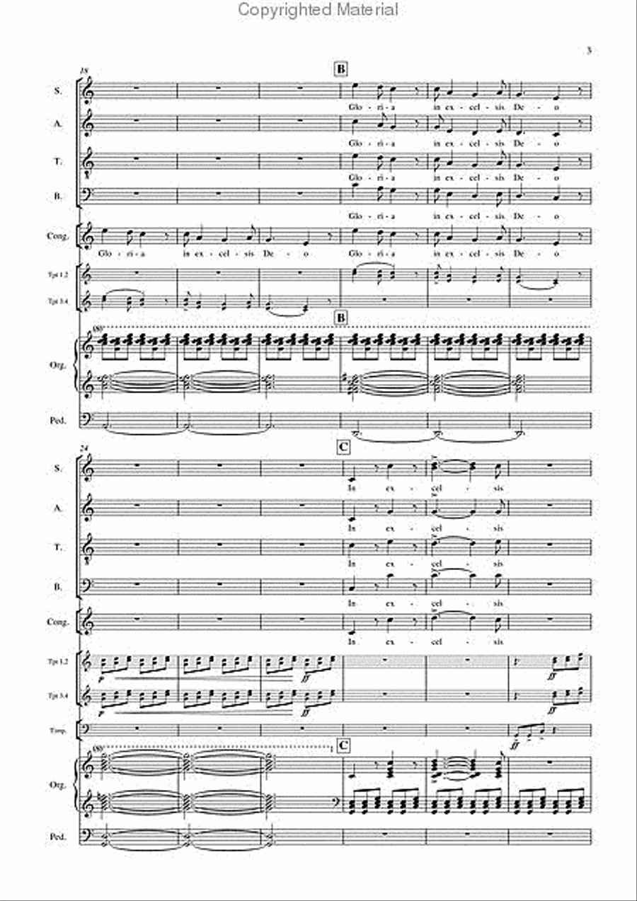 Gloria 4-Part scores gallery preview page 4