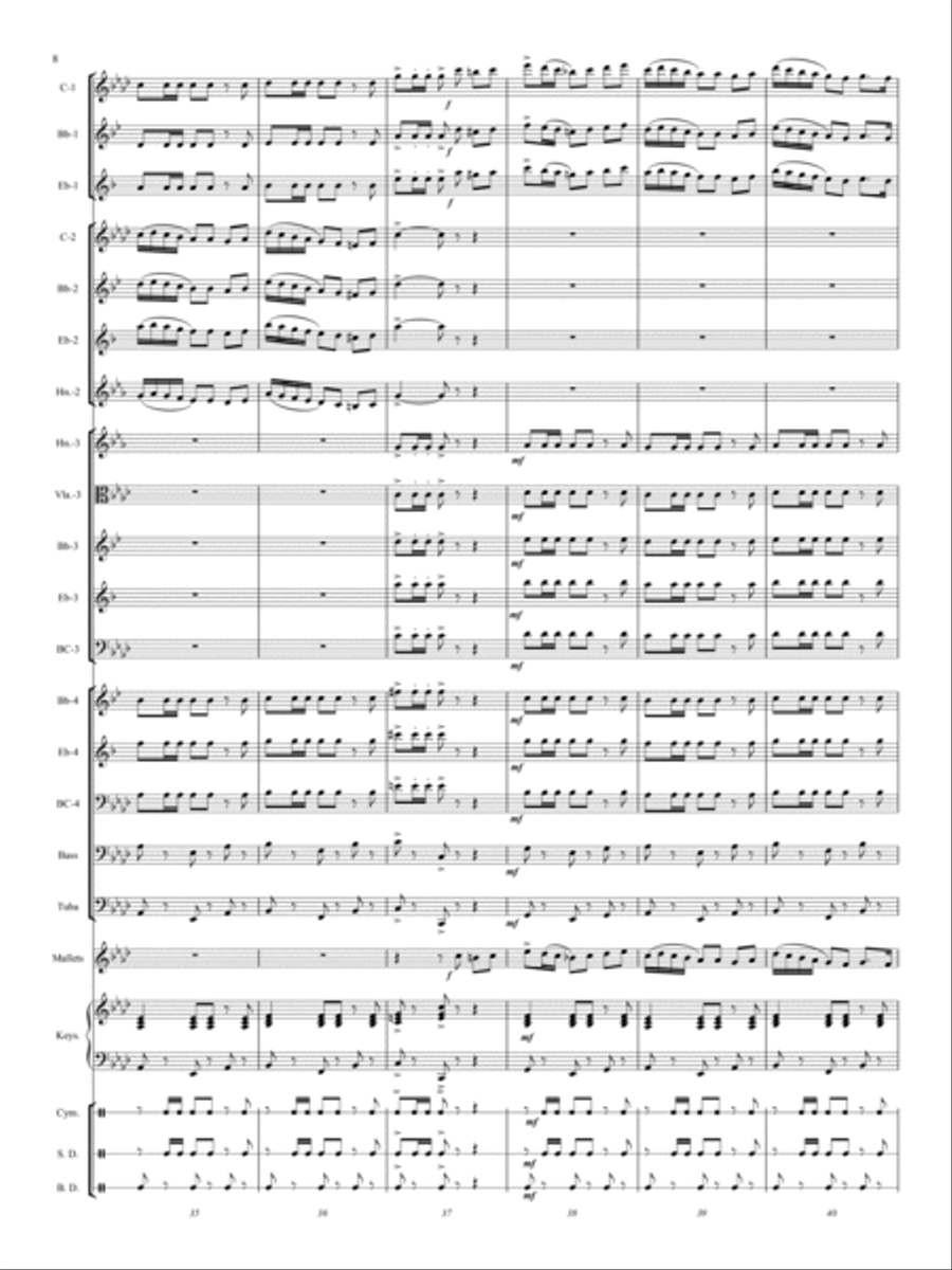 El Relicario Concert Band scores gallery preview page 7