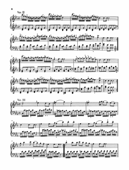 Variations for Piano – Volume I by Ludwig van Beethoven Piano Solo - Sheet Music