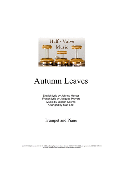 Autumn Leaves (Trumpet and Piano)