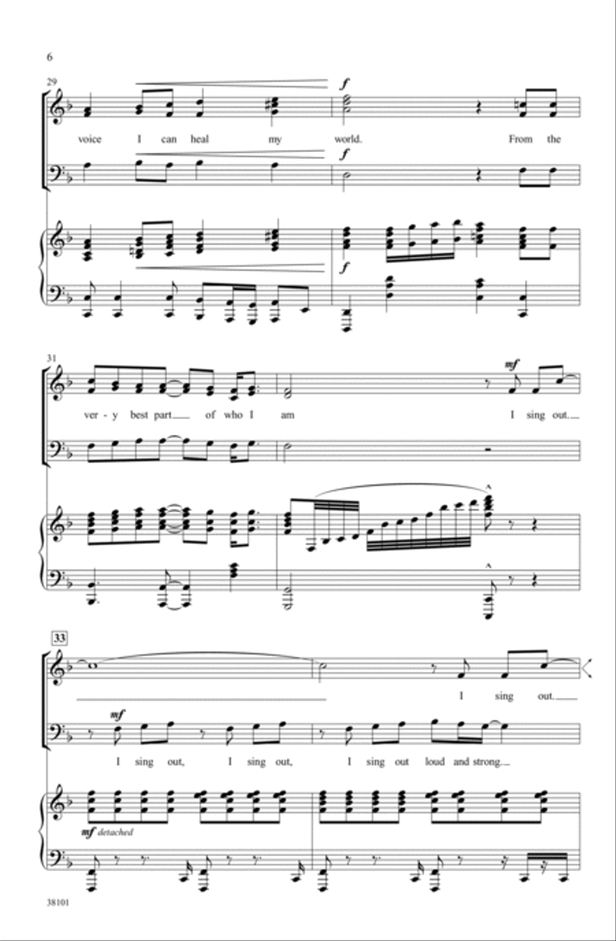 I Sing Out 3-Part scores gallery preview page 5