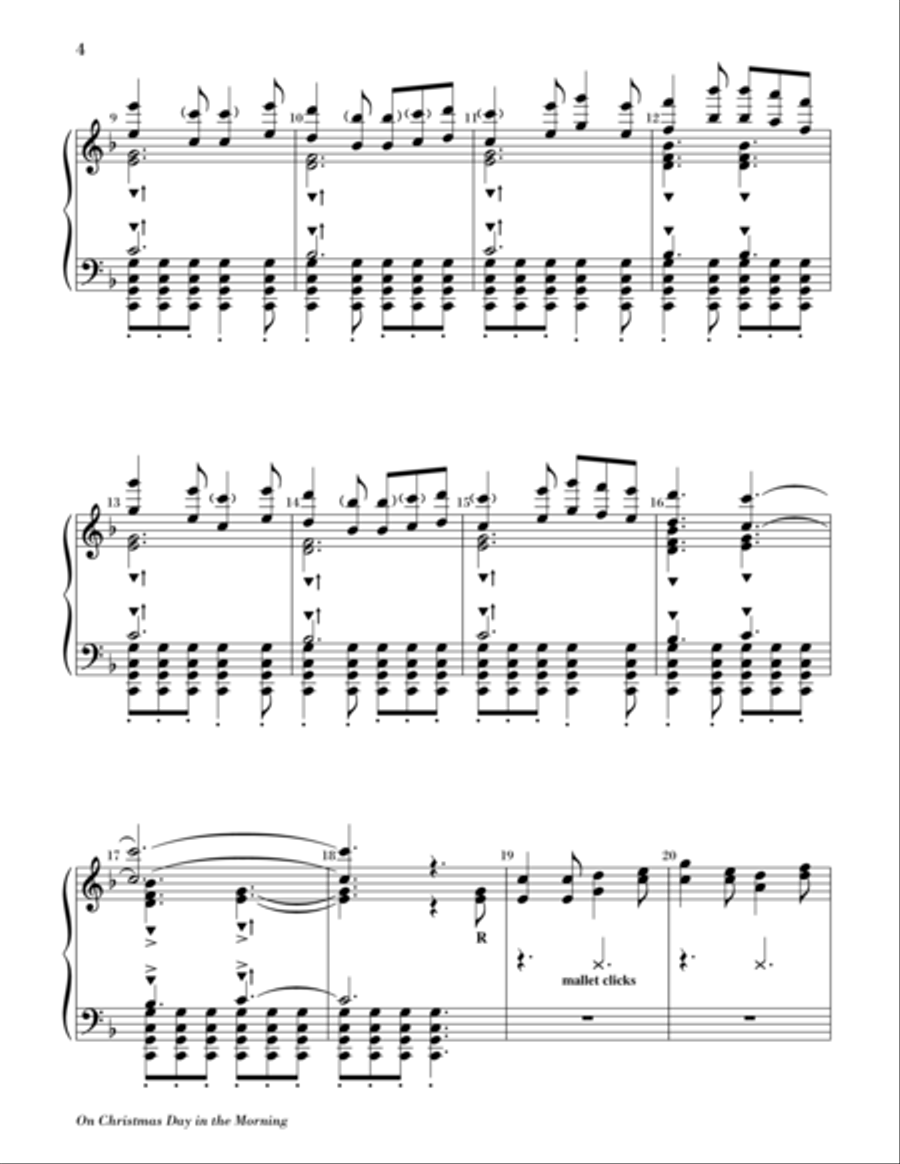On Christmas Day in the Morning 5-Octaves scores gallery preview page 3