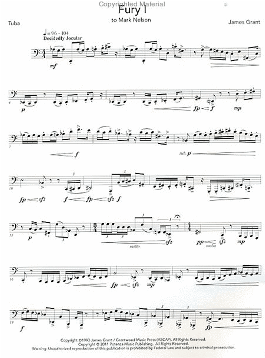 Three Furies Tuba scores gallery preview page 2