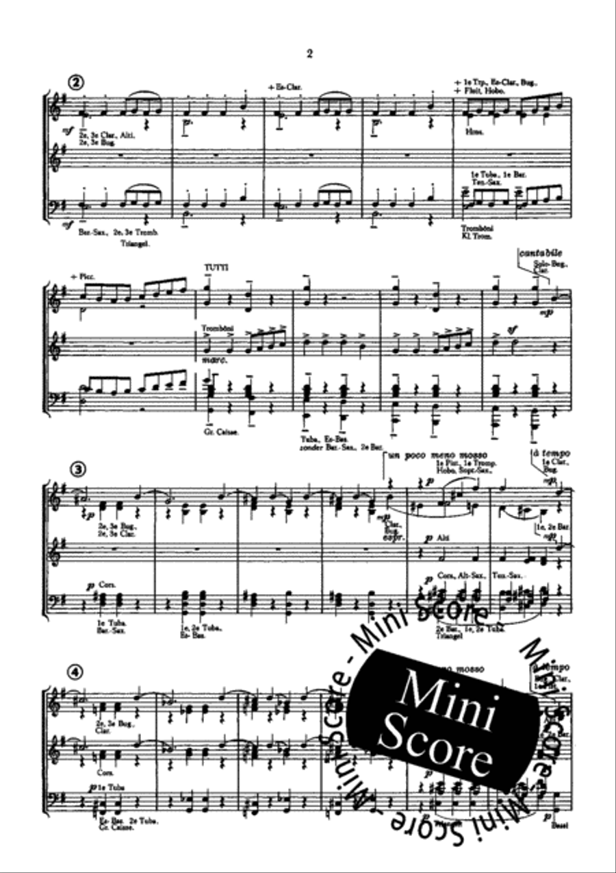 Capricieuse Recreaties Concert Band scores gallery preview page 4