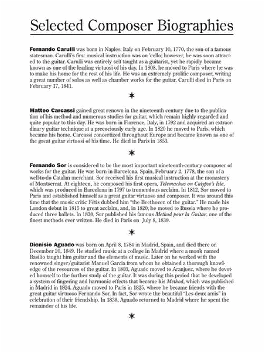 50 Easy Classical Guitar Solos Acoustic Guitar scores gallery preview page 5