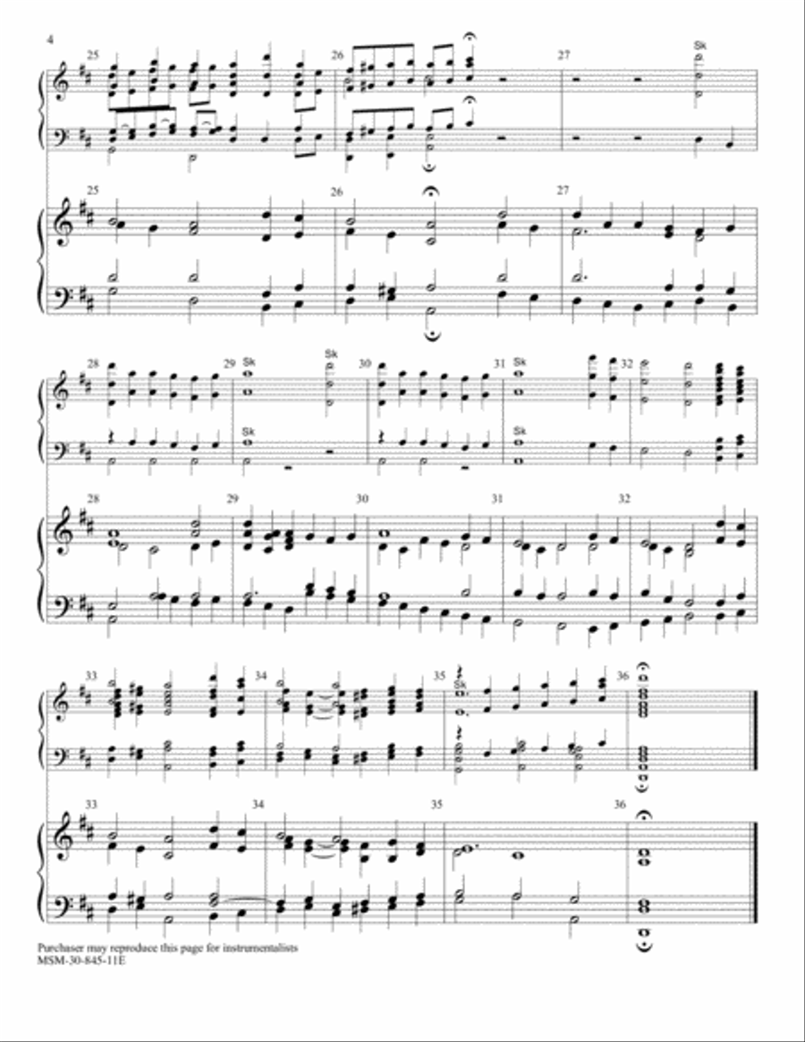 Lasst uns erfreuen Choir scores gallery preview page 4