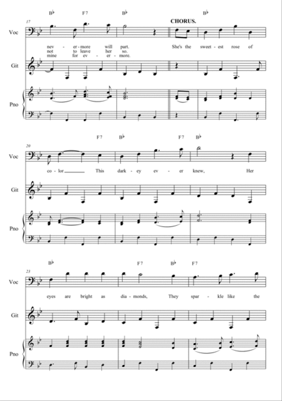 Yellow Rose of Texas Voice Solo scores gallery preview page 3