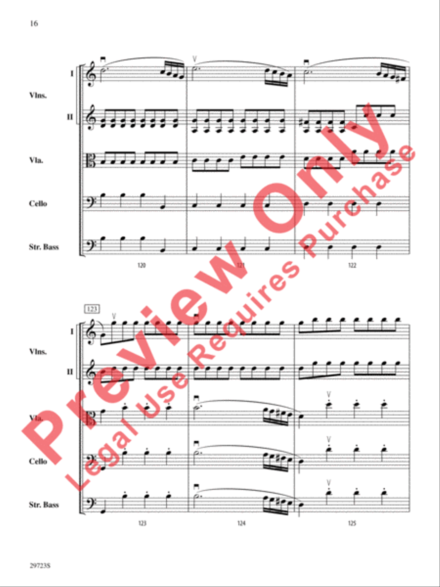 Symphony No. 41 String Orchestra scores gallery preview page 17