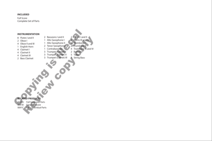 Ballo del granduca Concert Band scores gallery preview page 3