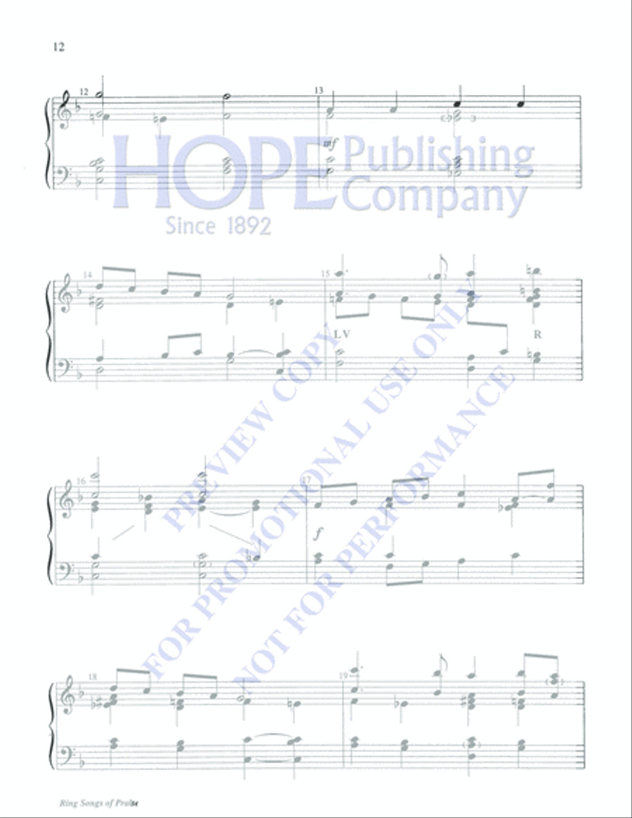 Ring Songs of Praise Ring Songs of Praise 3-Octaves scores gallery preview page 12