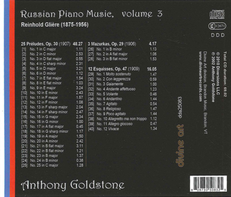 Volume 3: Russian Piano Music Series