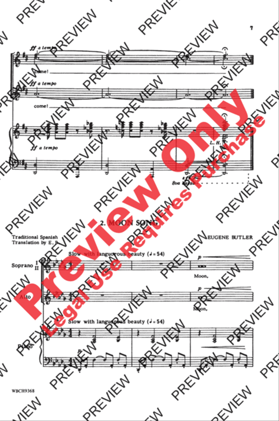 Three Spanish Ballades Women's Choir scores gallery preview page 7