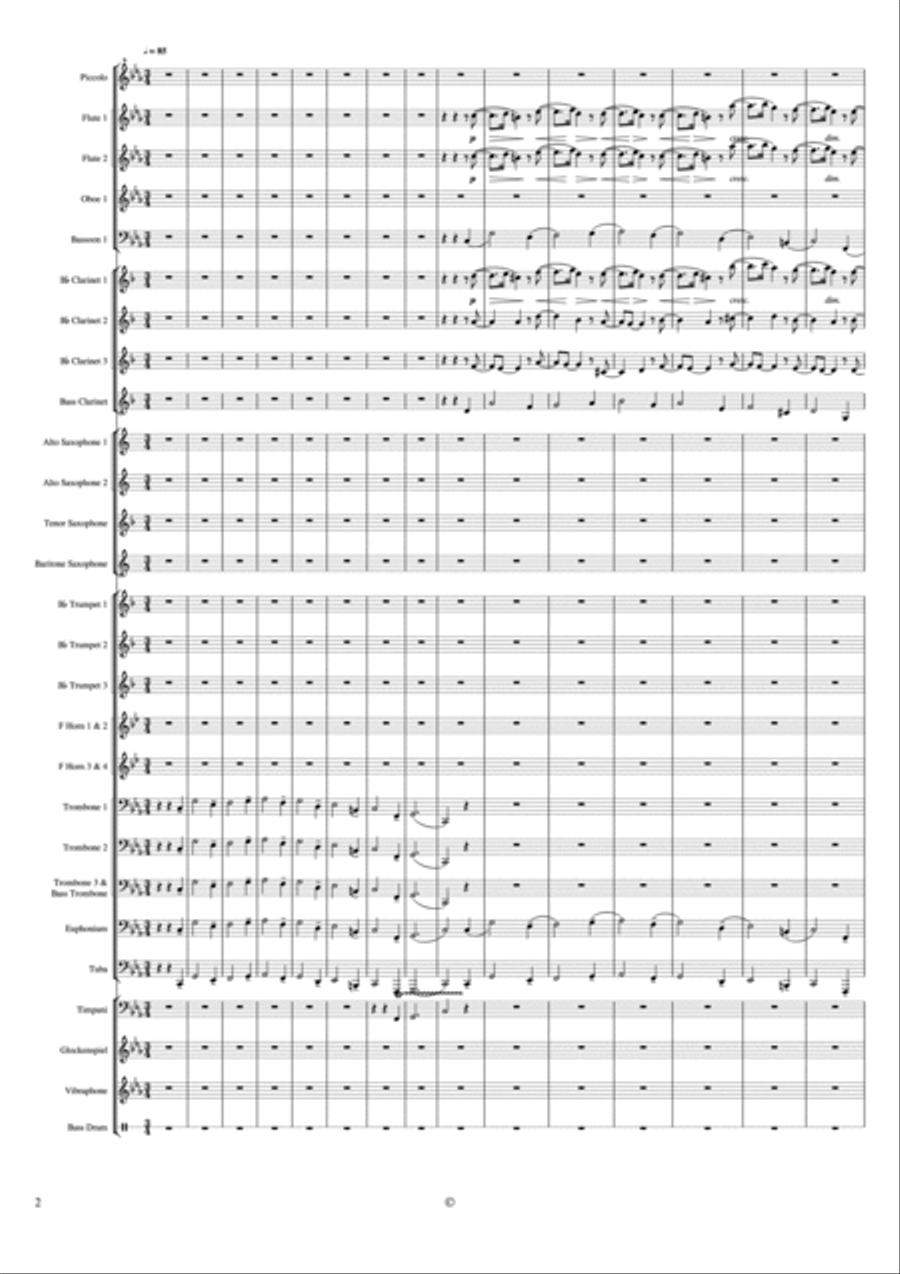 PASSACAGLIA PASSACAGLIA Concert Band scores gallery preview page 2