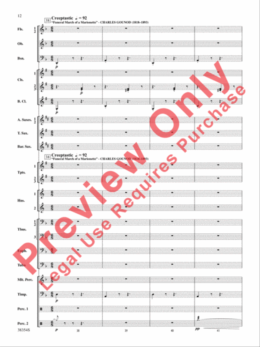 Band-O-Ween Concert Band scores gallery preview page 13