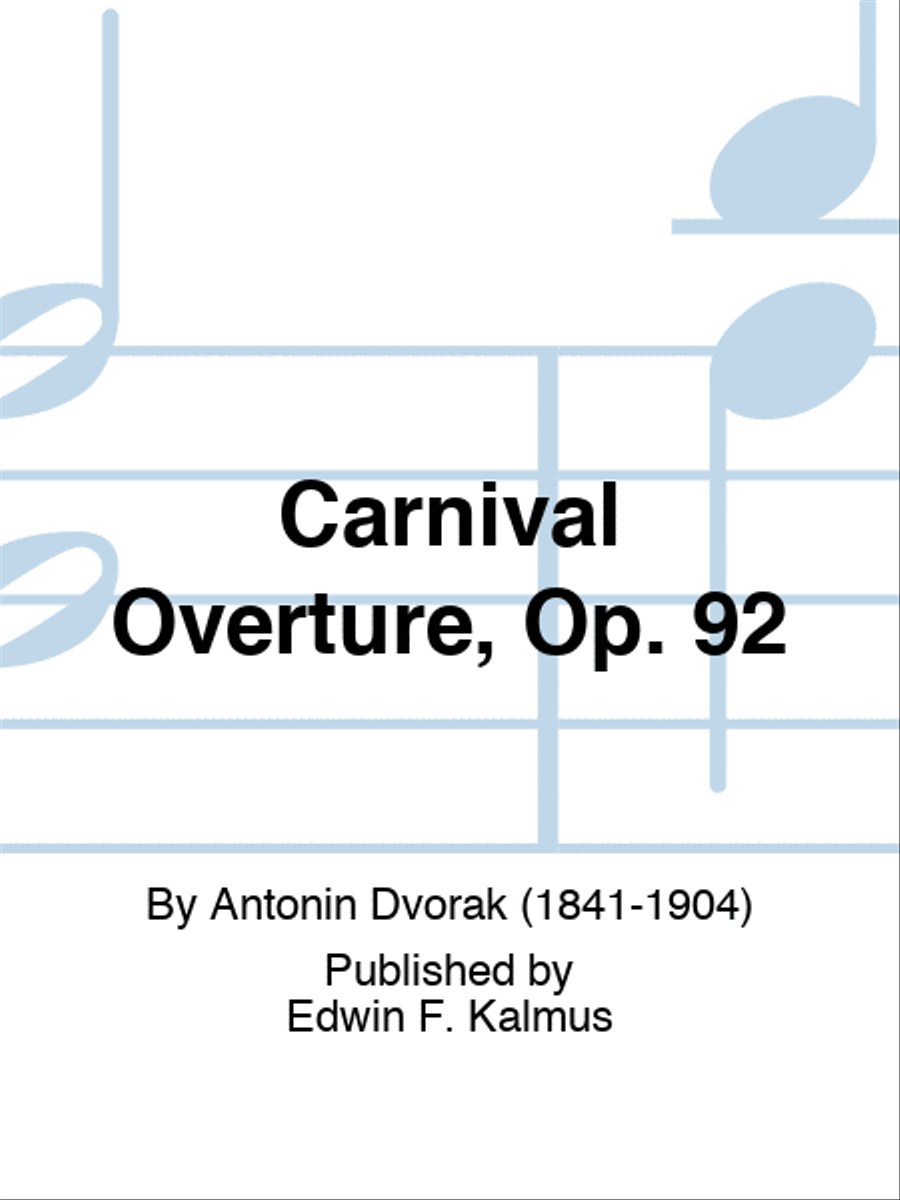 Carnival Overture, Op. 92 Score scores gallery preview page 1