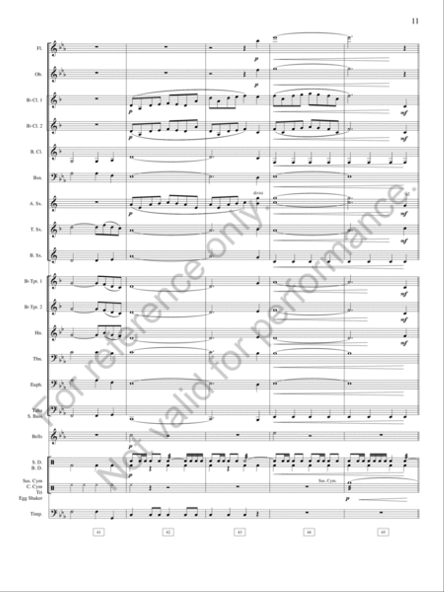 Pioneer Ballads Pioneer Ballads Concert Band scores gallery preview page 12