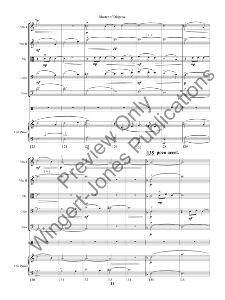 Master of Disguise String Orchestra scores gallery preview page 14