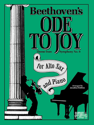 Book cover for Ode To Joy for Alto Sax and Piano