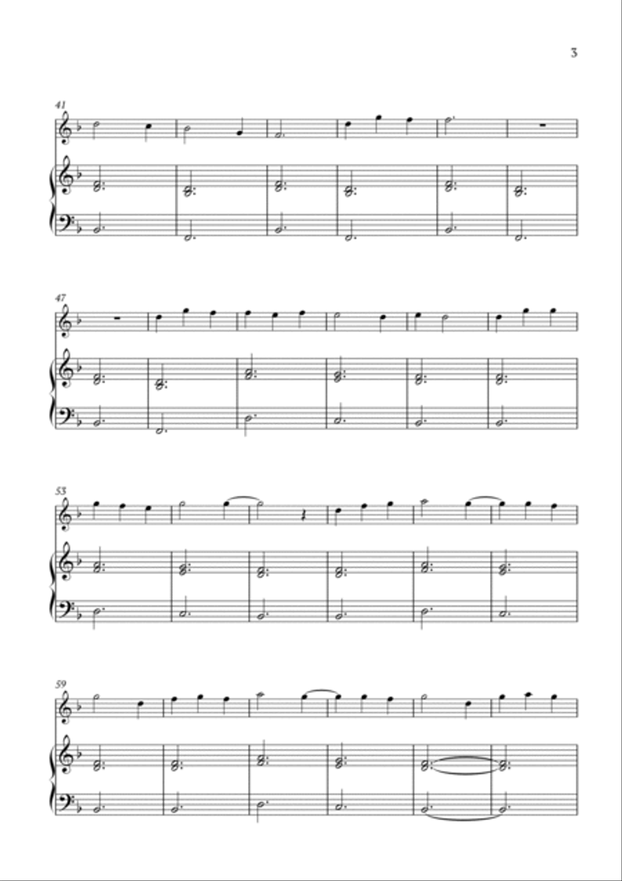 Je Te Laisserai Des Mots Flute Solo scores gallery preview page 3